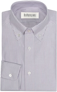 InStitchu Collection The Shell Purple Striped Shirt