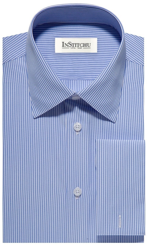 InStitchu Collection The Southwick Blue Pinstripe Shirt