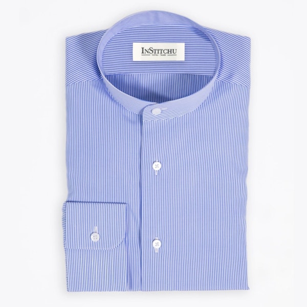 InStitchu Collection The Tanabag Blue Stripe Shirt