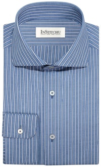InStitchu Collection The Teewah Blue Striped Shirt