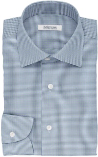 InStitchu Collection The Tennyson Blue and Green Plaid Cotton Shirt