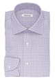 InStitchu Collection The Tolstoy Purple and Navy Tattersall Cotton Shirt