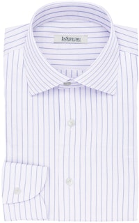 InStitchu Collection The Voltair Blue and White Striped Cotton Shirt