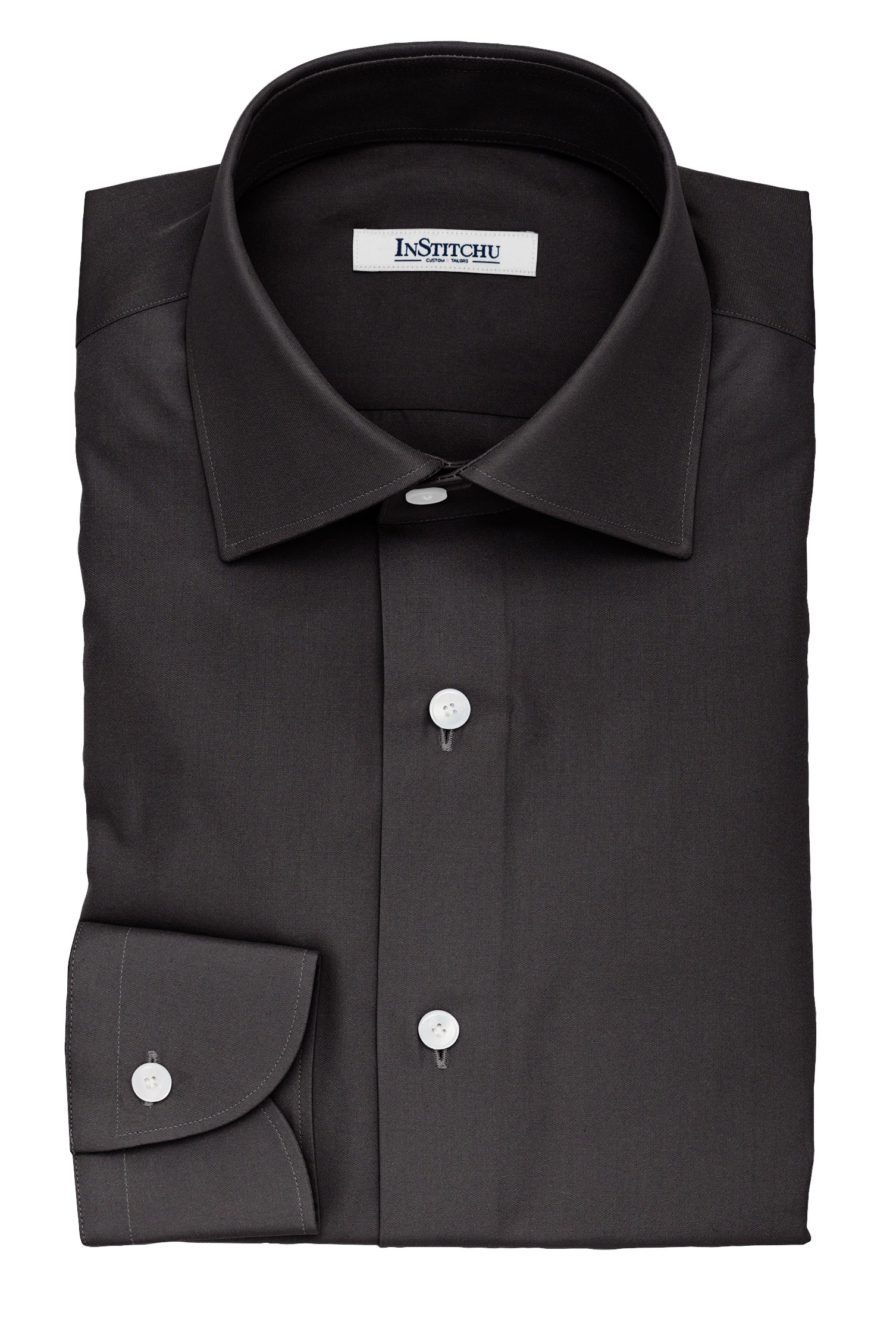 InStitchu Collection The Wallace Black Twill Cotton Shirt