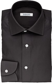 InStitchu Collection The Wallace Black Twill Cotton Shirt