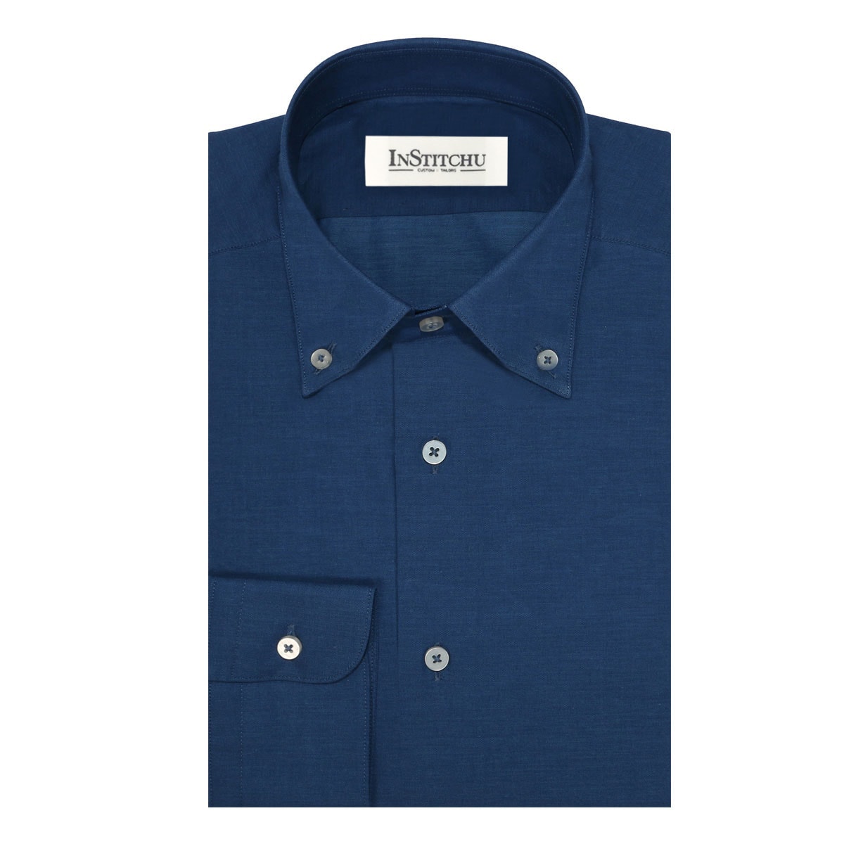 Wattamolla Blue Cotton Chambray Shirt 