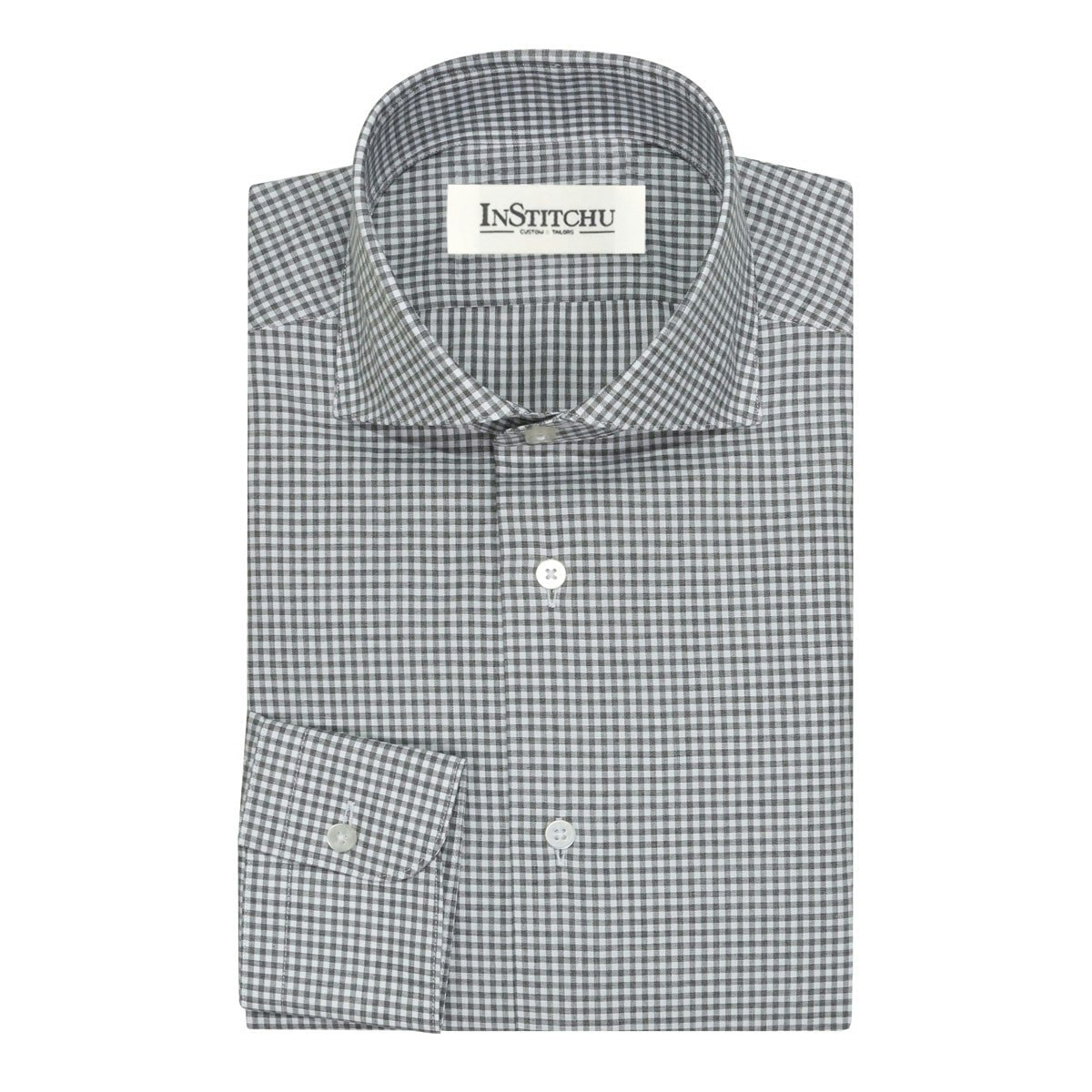 InStitchu Collection The Whale Grey Check Shirt