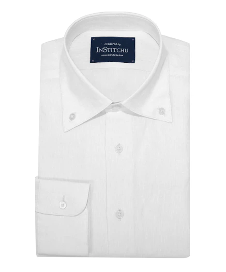 InStitchu Collection The White Button Down Linen Shirt