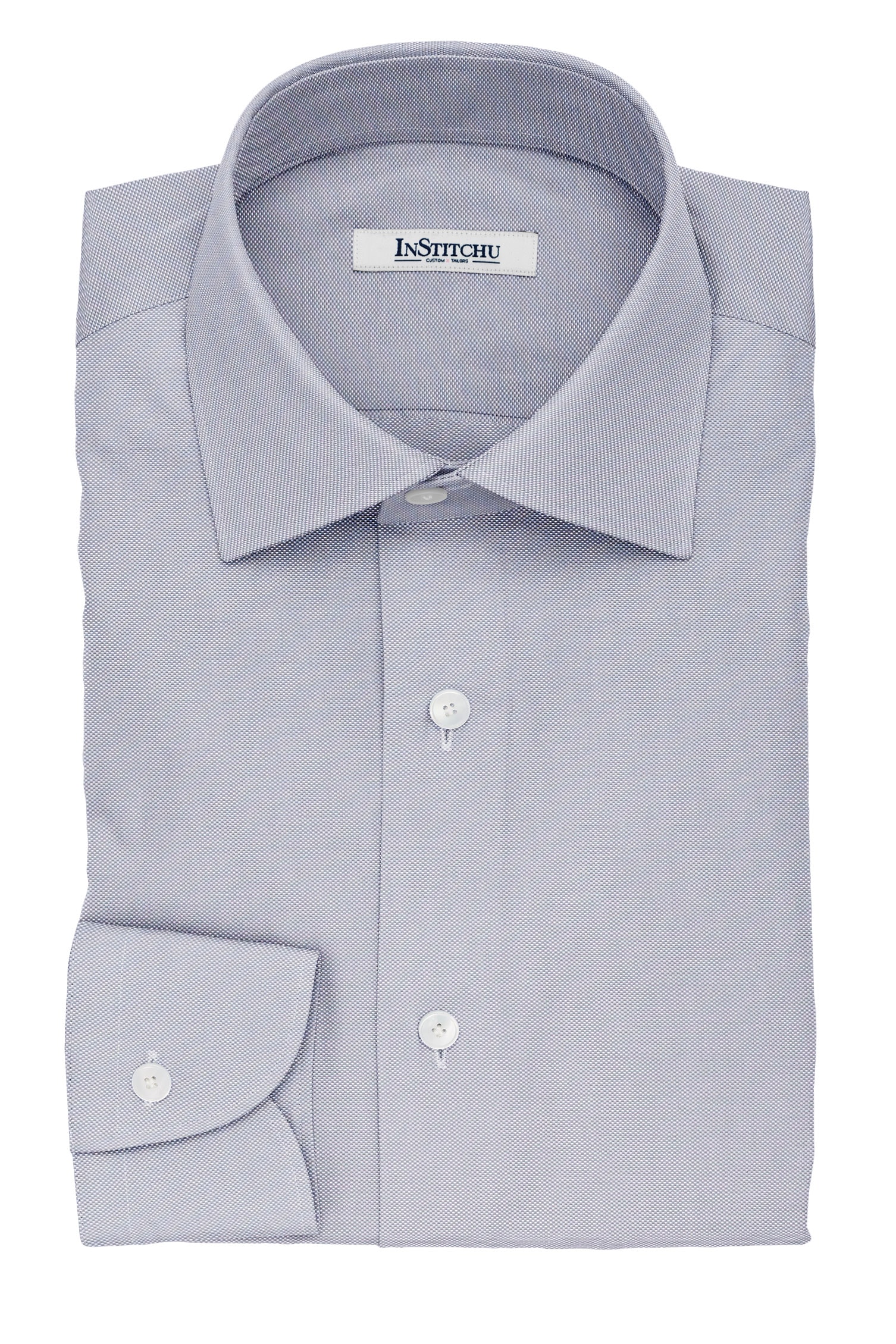 InStitchu Collection The Wilson Grey Pincheck Cotton Shirt