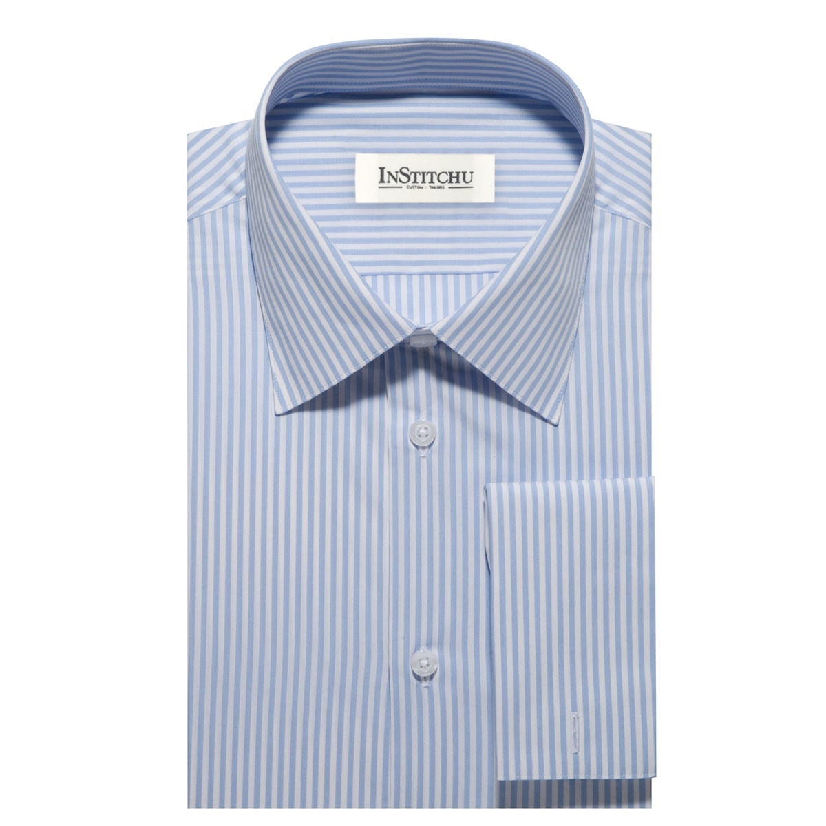 InStitchu Collection The Yaupon Blue Stripe Shirt