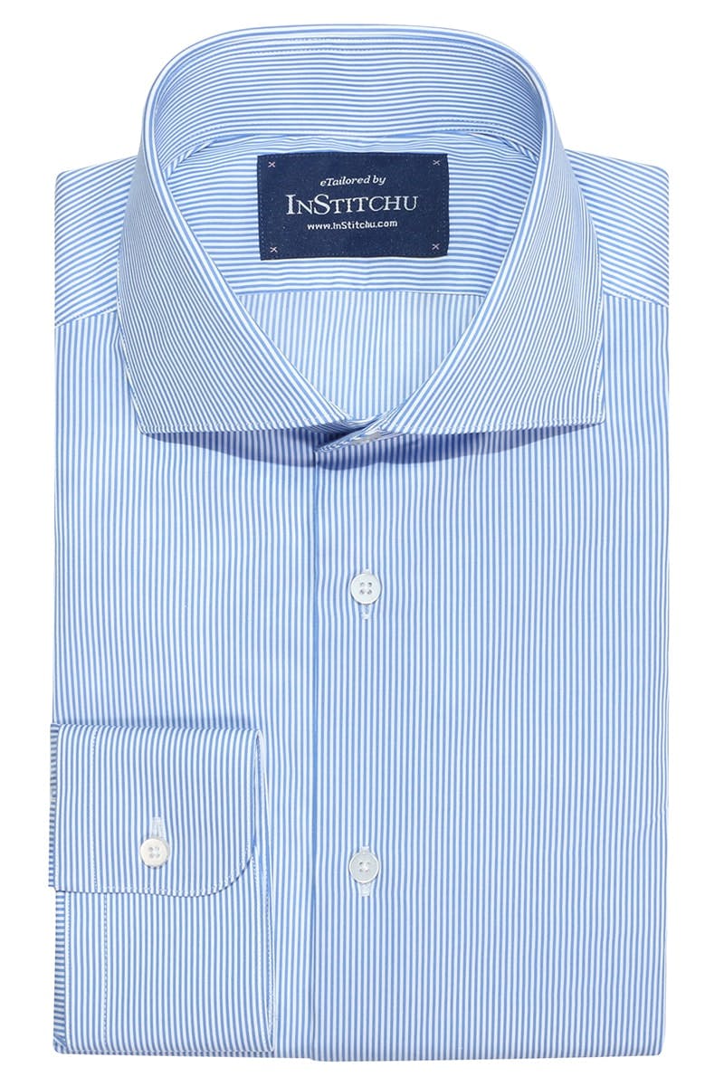 InStitchu Collection Werribee Blue Striped Shirt