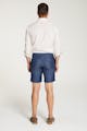 InStitchu Collection The Albori Blue Wool/Linen Shorts