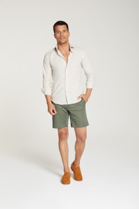 InStitchu Collection The Ravello Olive Green Cotton Shorts