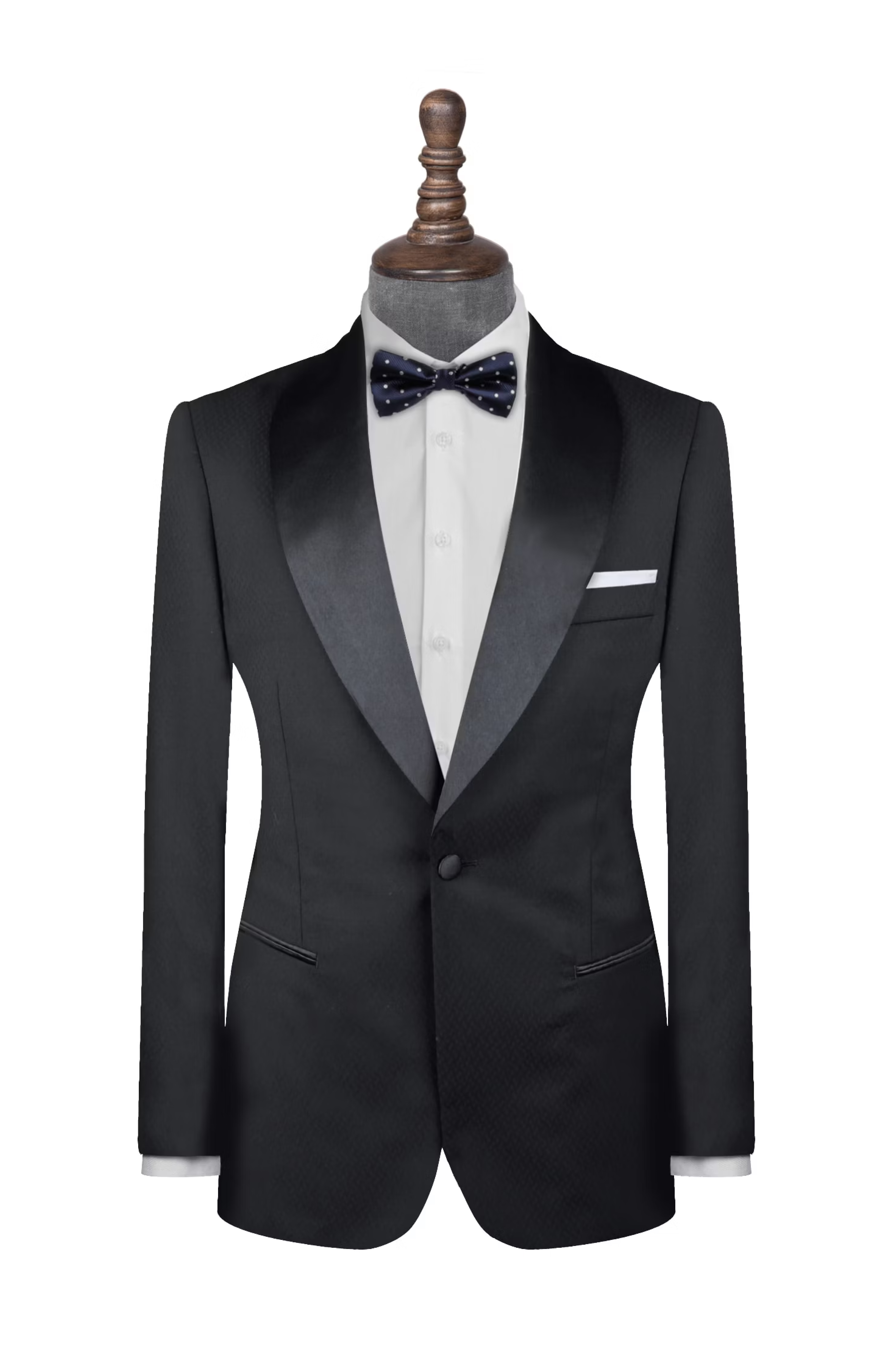 The Kiko Black Wool Tuxedo