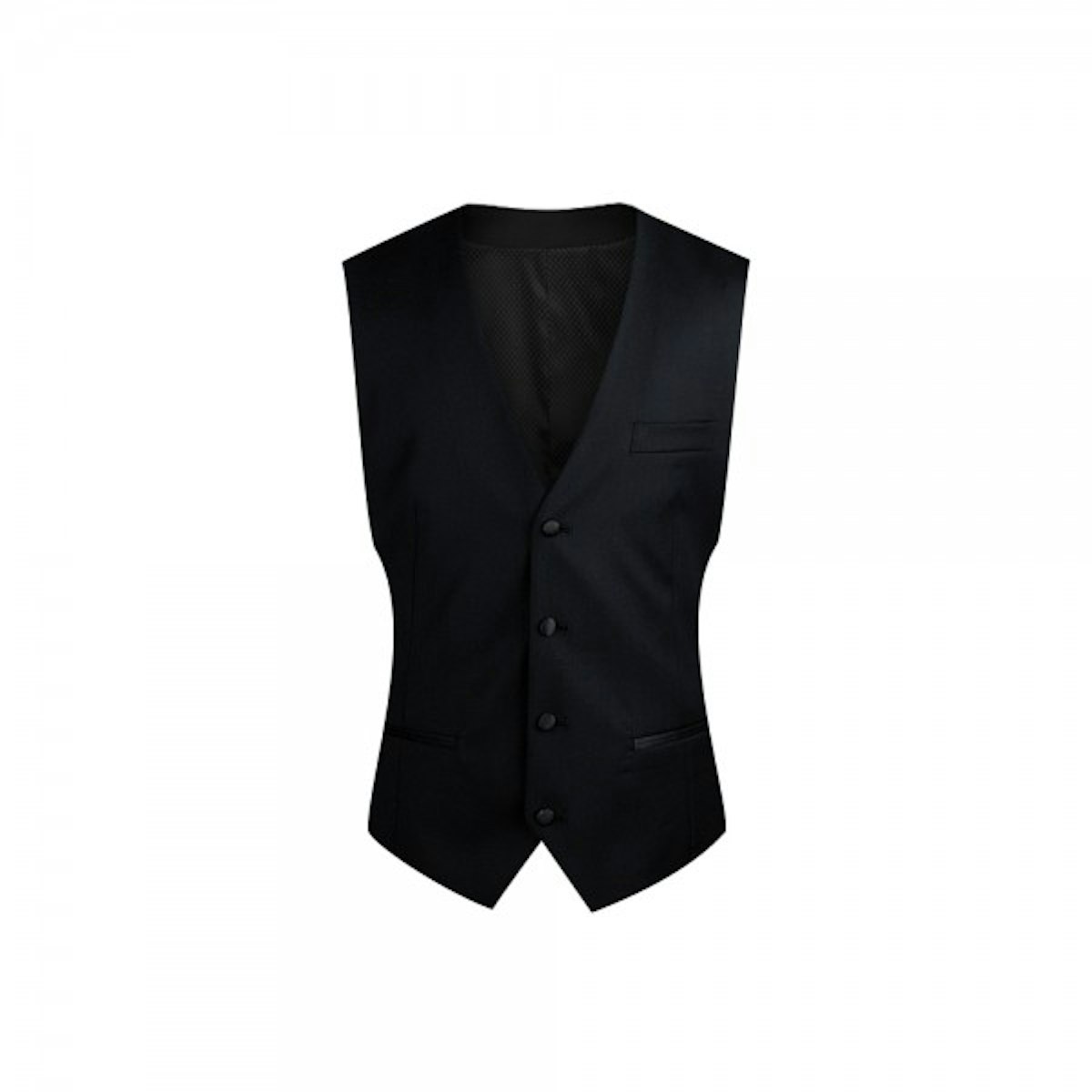 InStitchu Collection Black Tuxedo Vest