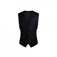 InStitchu Collection Black Tuxedo Vest