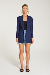 InStitchu Collection The Atkins Navy Crepe Jacket