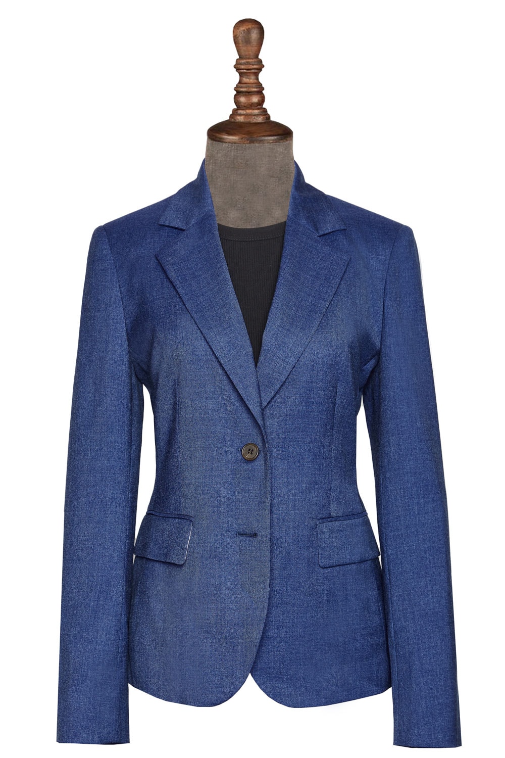 InStitchu Collection The Baudin Blue Textured Jacket