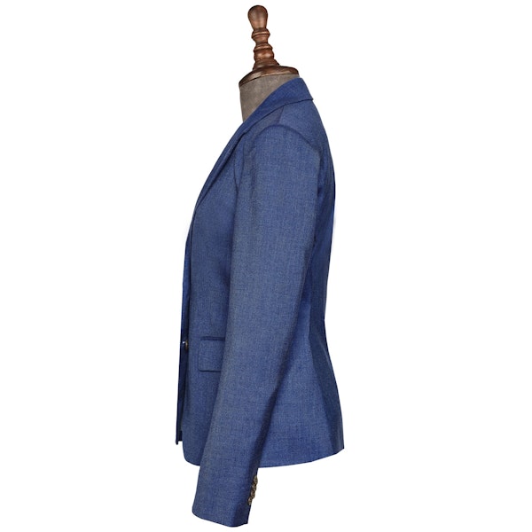 InStitchu Collection The Baudin Blue Textured Jacket