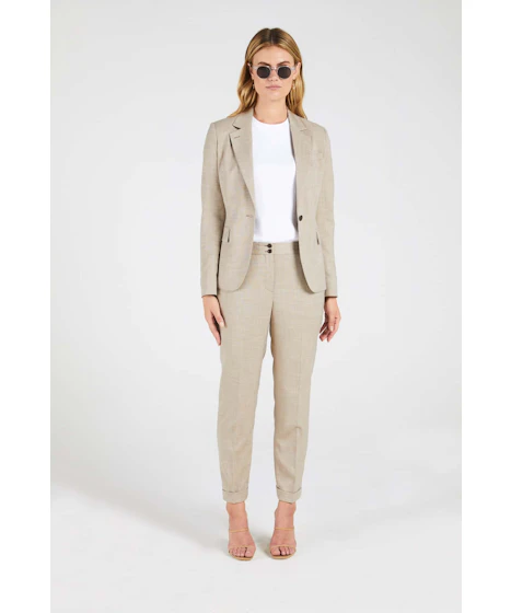 InStitchu Collection The Blackburn Beige Textured Jacket