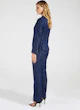 InStitchu Collection The Bryce Navy and Wide Gold Pinstripe Jacket