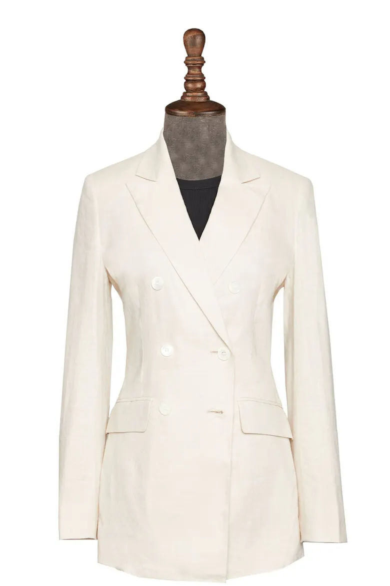 InStitchu Collection The Cabarita Cream Linen Jacket