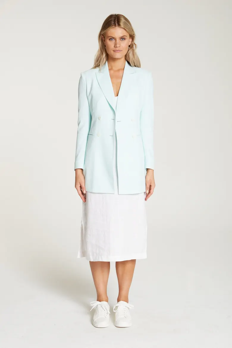 InStitchu Collection The Carrington Mint Green Crepe Jacket