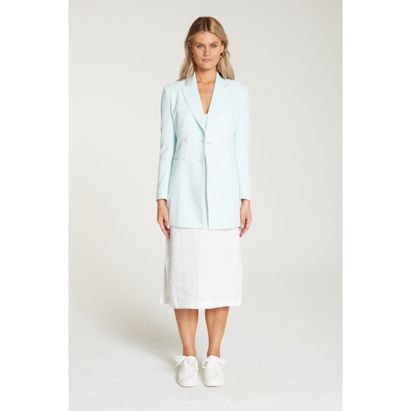 InStitchu Collection The Carrington Mint Green Crepe Jacket