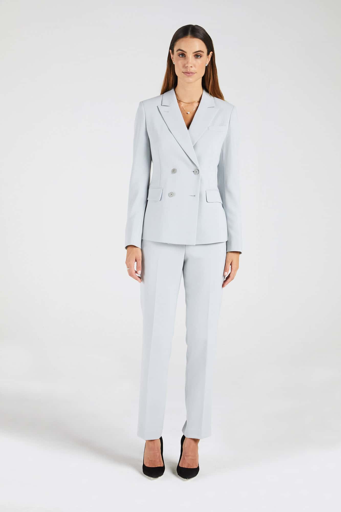 InStitchu Collection The Cowan Powder Grey Jacket