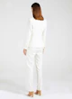 InStitchu Collection The Durack White and Gold Pinstripe Jacket