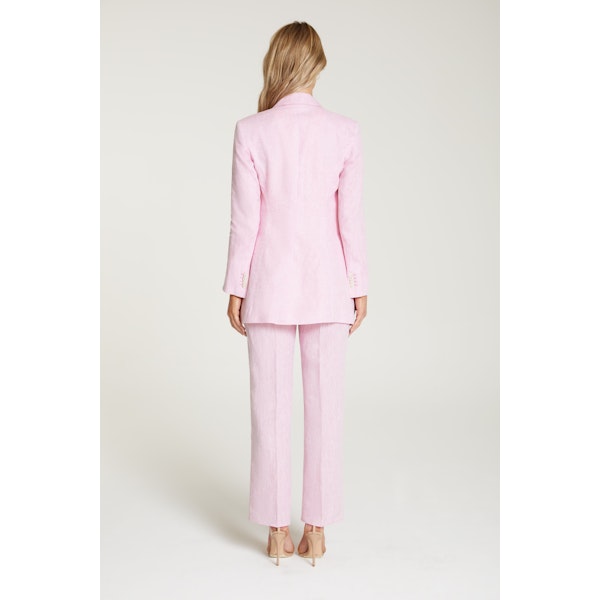 InStitchu Collection The Hendry Pink Linen Jacket