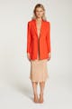 InStitchu Collection The Kusama Red-Orange Crepe Jacket