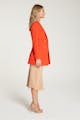 InStitchu Collection The Kusama Red-Orange Crepe Jacket