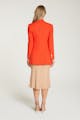 InStitchu Collection The Kusama Red-Orange Crepe Jacket