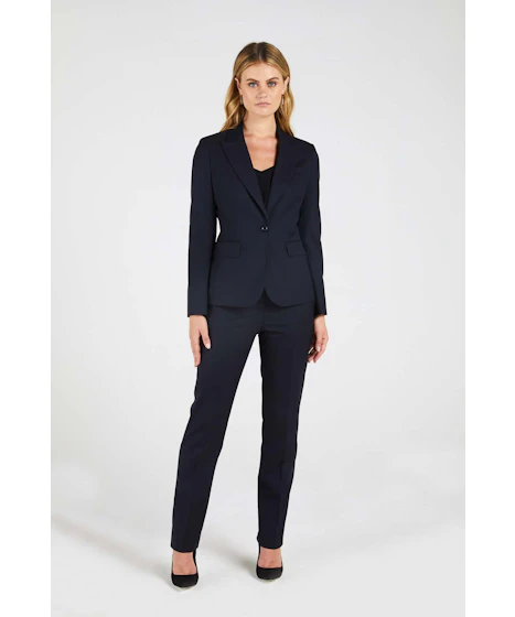 InStitchu Collection The Pattie Dark Navy Herringbone Jacket