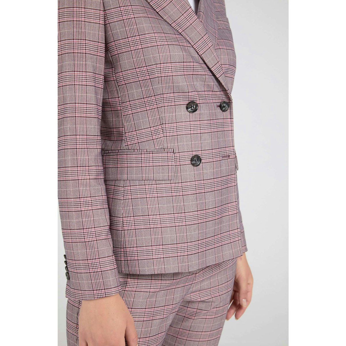 InStitchu Collection The Thomas Pink Glen Plaid Jacket