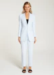 InStitchu Collection The Vanderbeek Pastel Blue Crepe Jacket