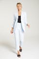InStitchu Collection The Vanderbeek Pastel Blue Crepe Jacket