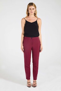 InStitchu Collection The Blanchett Pink-Red Pants