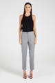 InStitchu Collection The Fraser Pastel Purple Windowpane Grey Pants