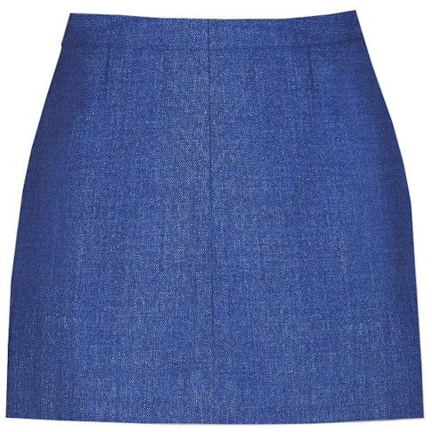 InStitchu Collection The Baudin Blue Textured Skirt