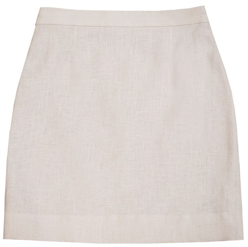 InStitchu Collection The Cabarita Cream Linen Skirt