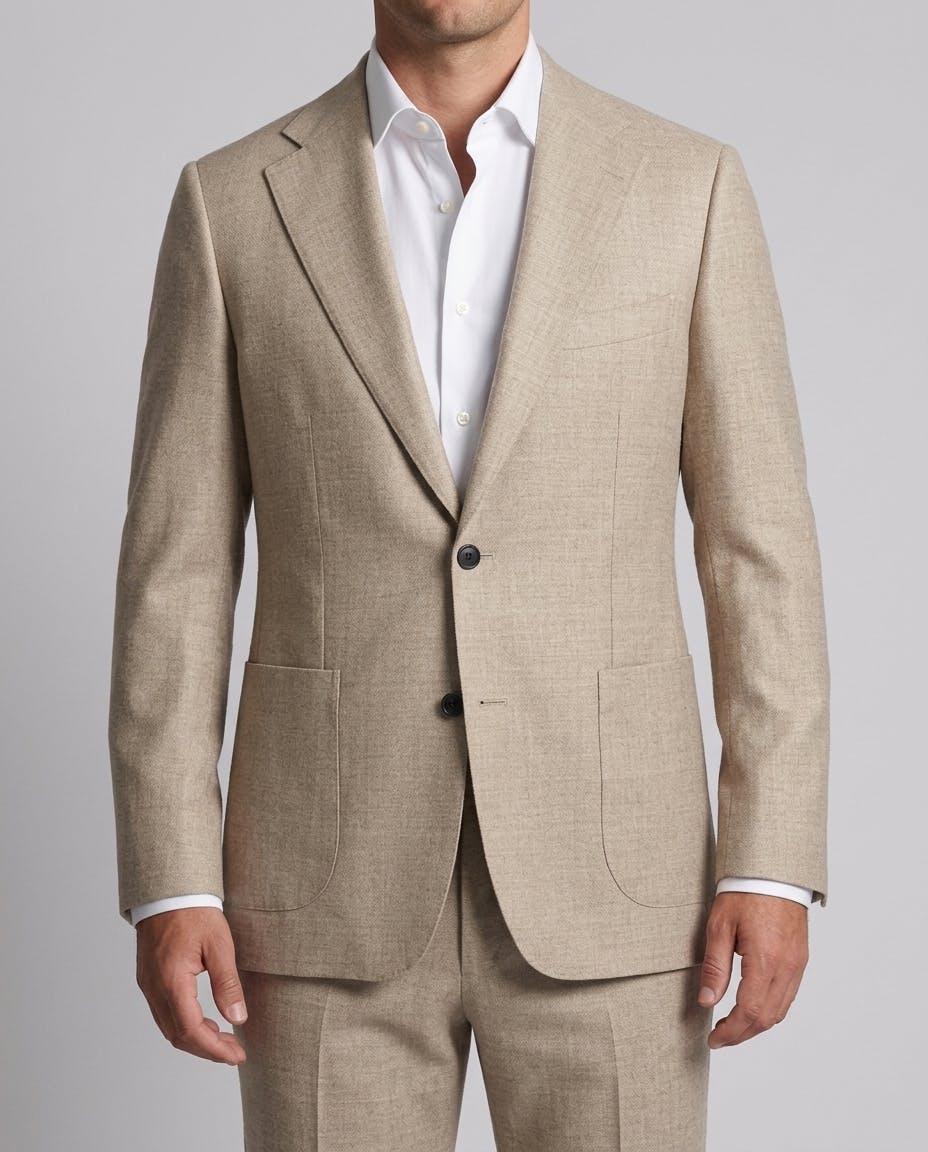 The Alsace Beige Wool Blend Suit — photo 1