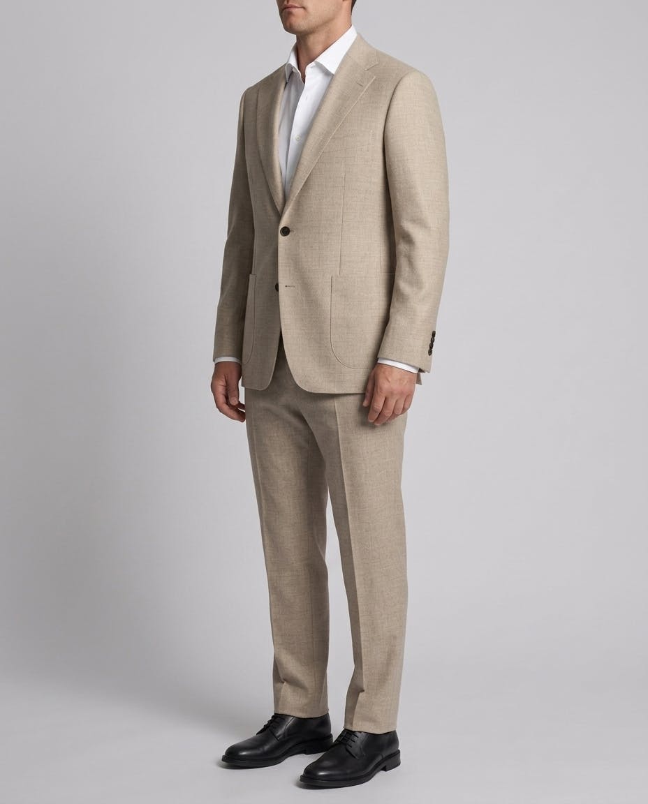 The Alsace Beige Wool Blend Suit — photo 3