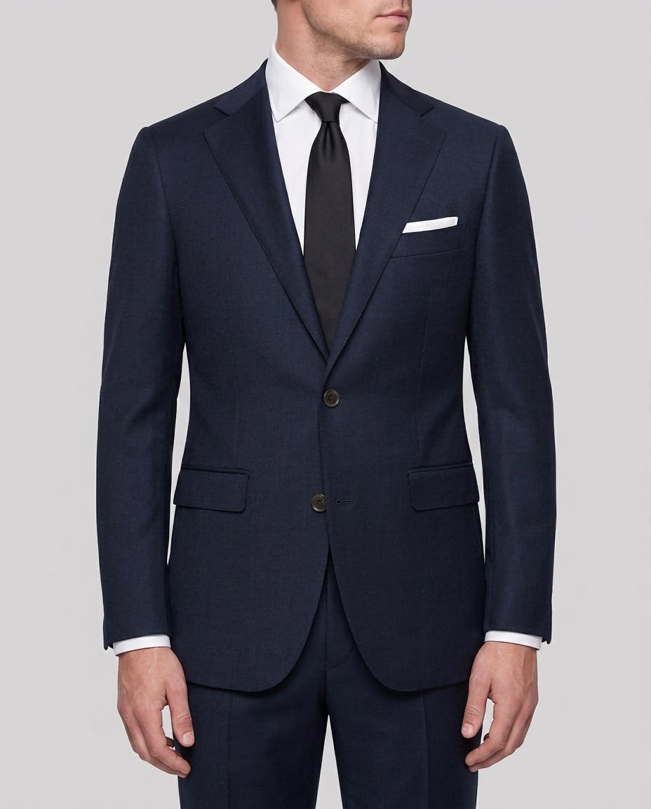 The Arles Navy Australian Merino Wool Suit — photo 1