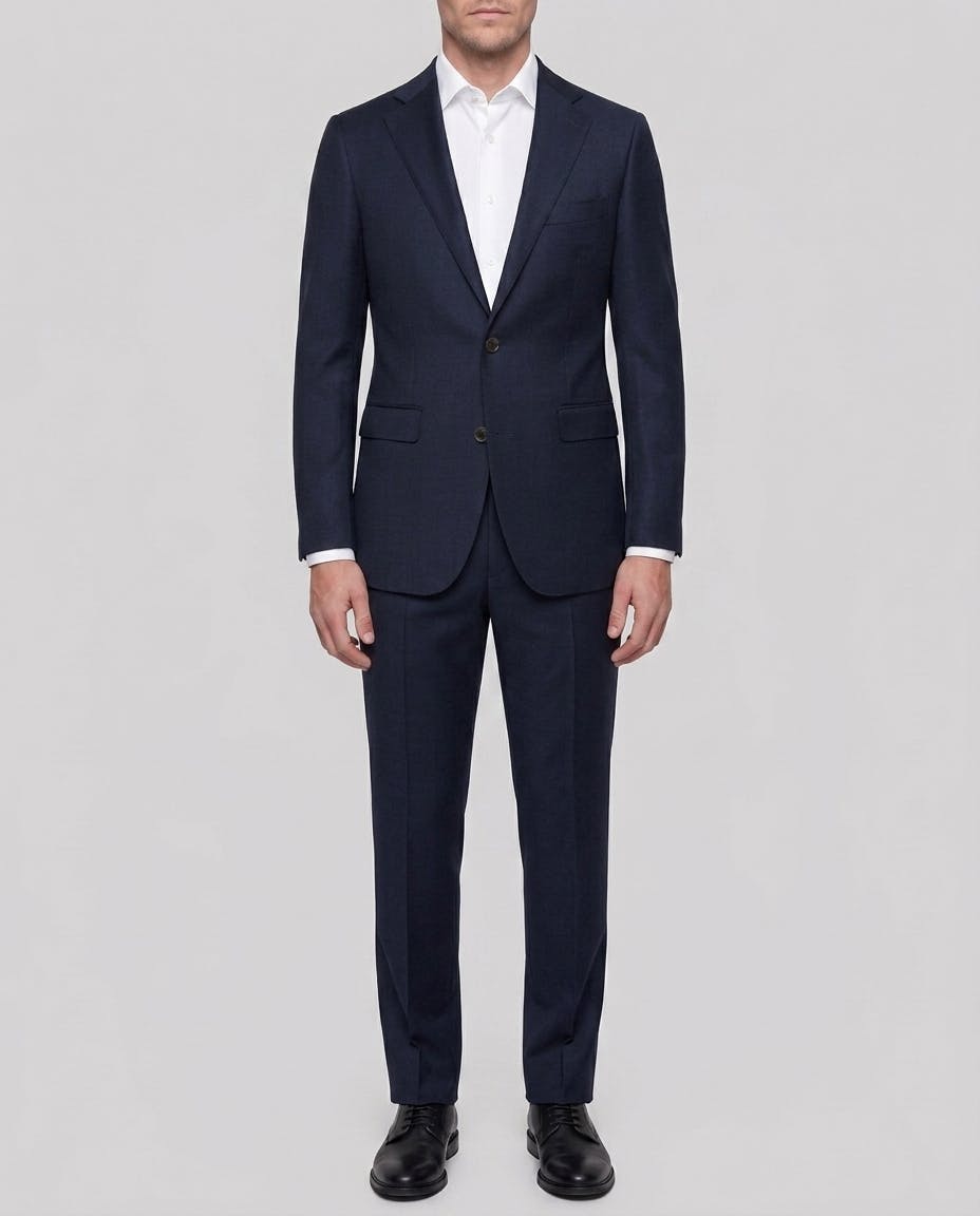 The Arles Navy Australian Merino Wool Suit — photo 2
