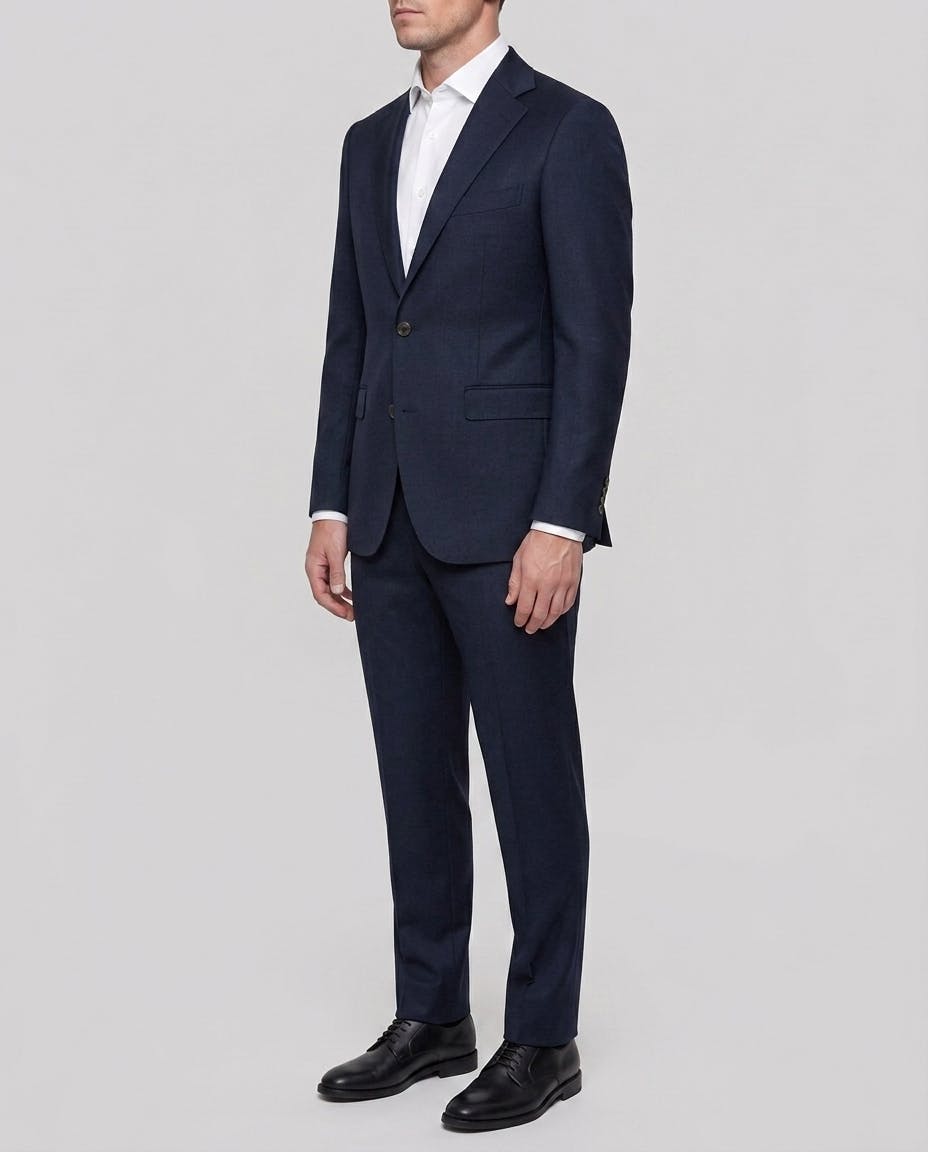 The Arles Navy Australian Merino Wool Suit — photo 3