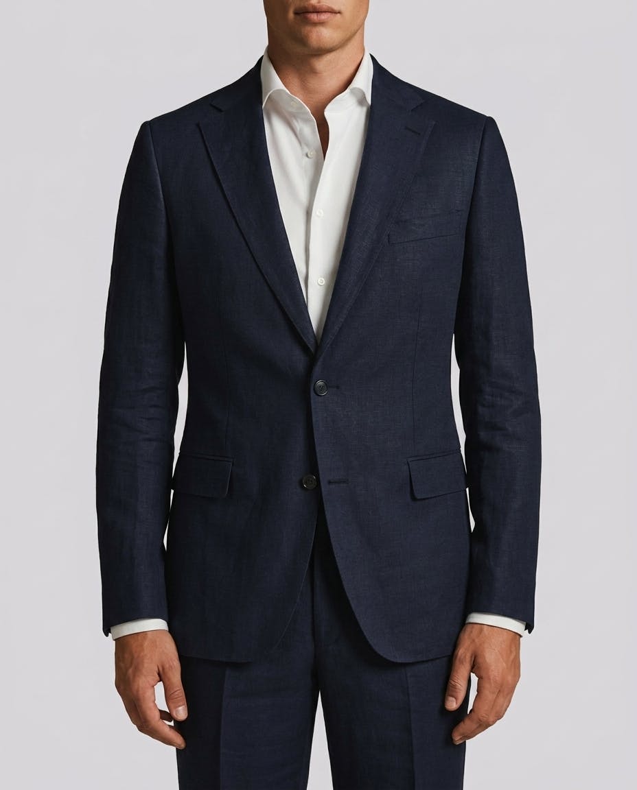 Armand Navy Linen Suit — photo 1