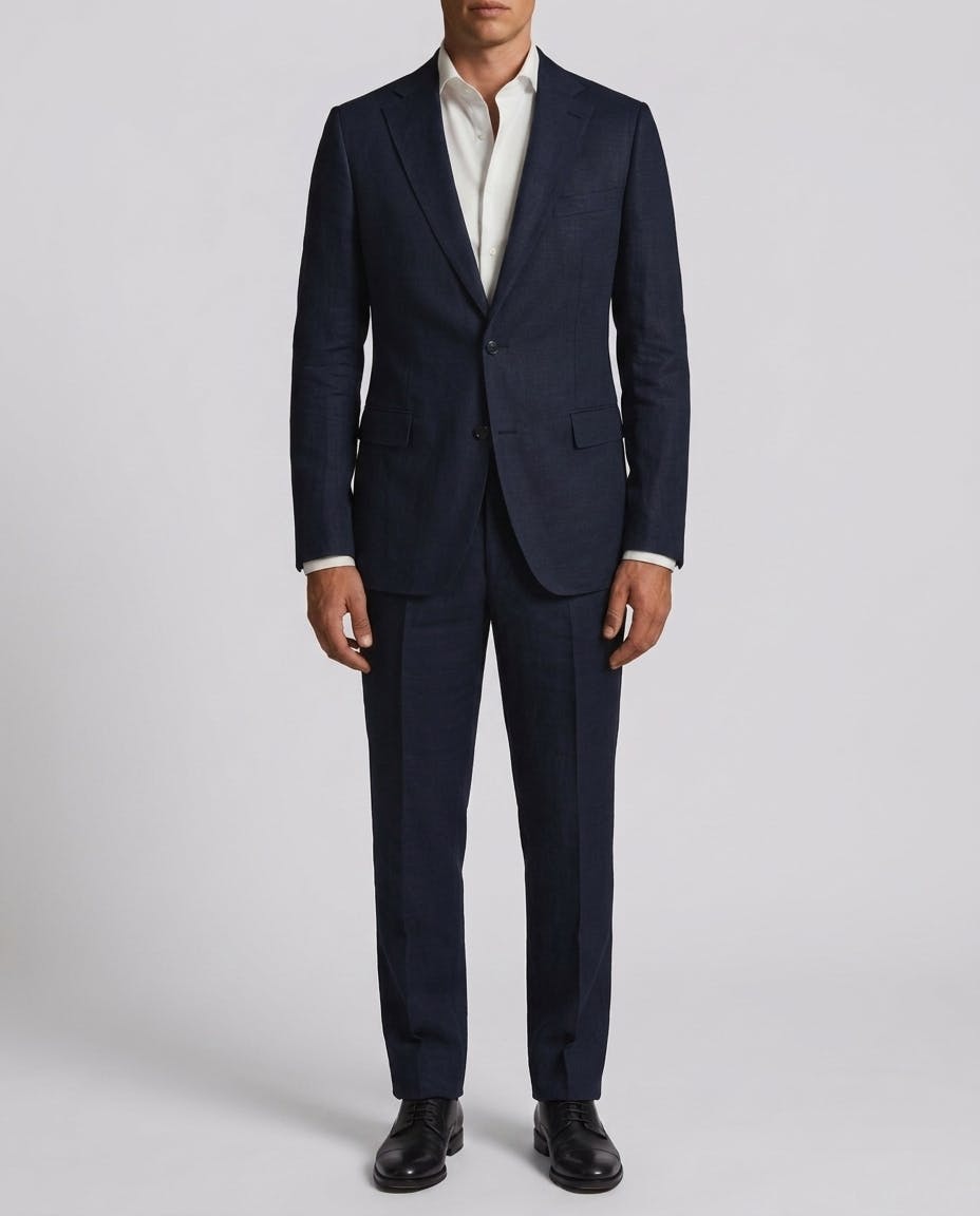 Armand Navy Linen Suit — photo 2