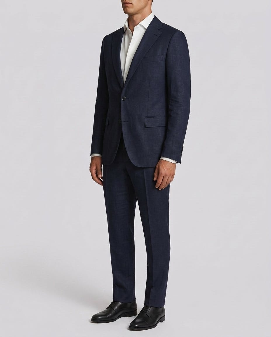 Armand Navy Linen Suit — photo 3